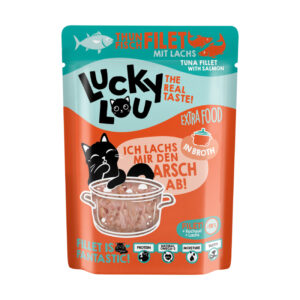 Lucky Lou ExtraFood Φιλέτο Τόνου & Σολομός (Σε Ζωμό) Φακελάκι 70gr