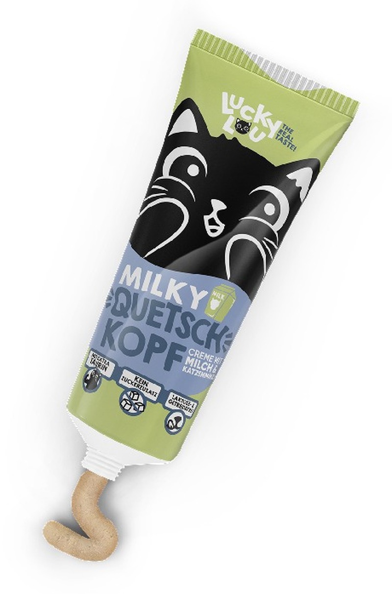 Lucky Lou Κρέμα με Γάλα & Catnip 75gr