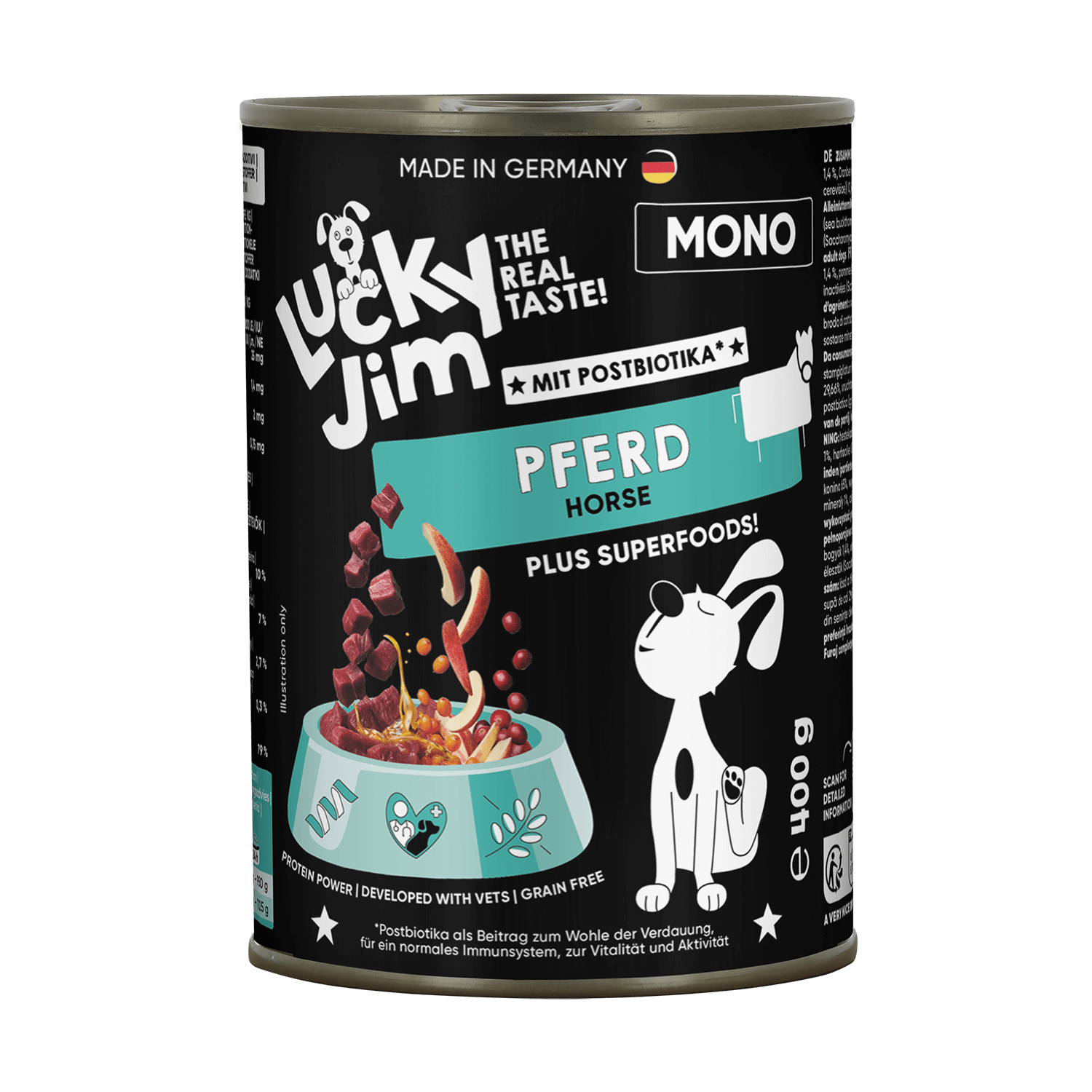 Lucky Jim Mono Άλογο — κονσέρβα 400g