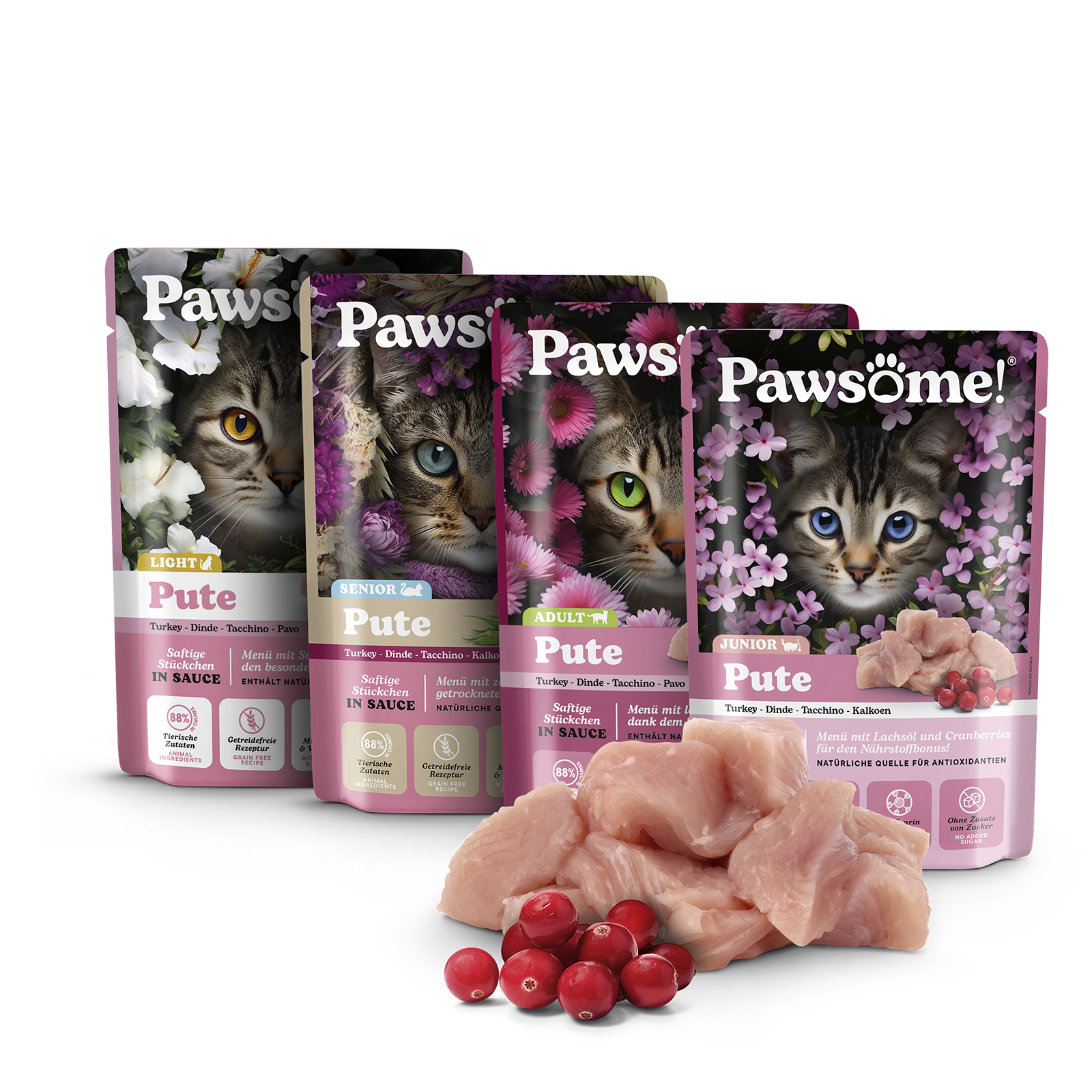 Pawsome!® — συνταγές Junior, Adult, Light, Senior